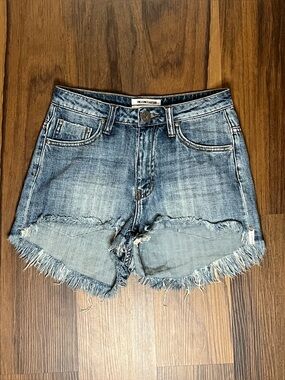 One Teaspoon high waisted cutoff denim shorts